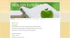 Desktop Screenshot of healthyfuturesnm.org